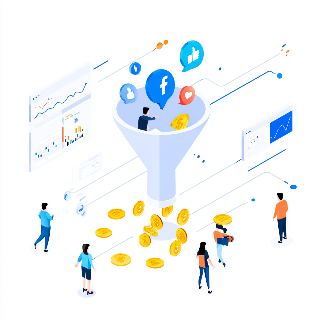 heniekd 46903 an isometric digital marketing funnel meta face 718f07d1 7a43 446d 9560 f618bb154eed 2